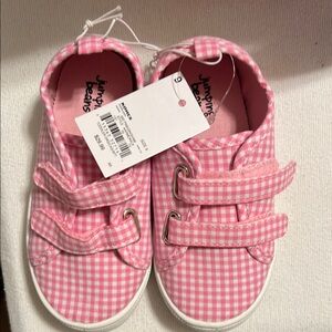 Jumping Beans Pink Sneakers with Velcro Straps